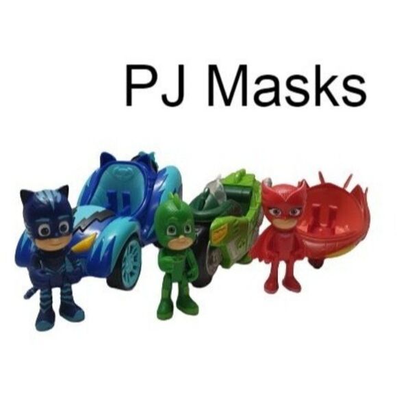 PJ Masks Hero Blast Kickback Racers Gekko Owlette Catboy Bundle NWOT - Picture 1 of 9